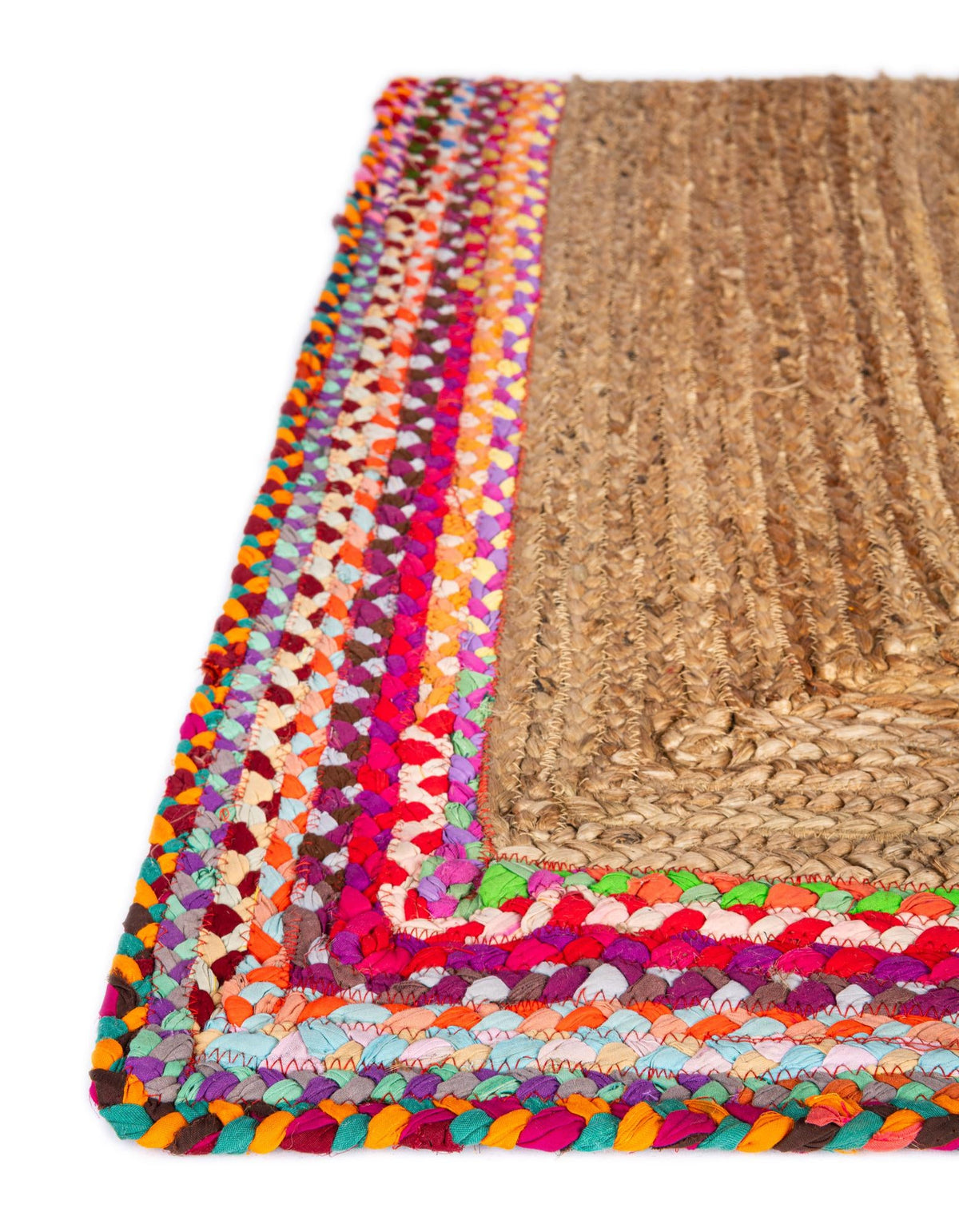 Woven Seaside Jute Collection Area Rug - Seabrook Rectangle Natural  lifestyle 12