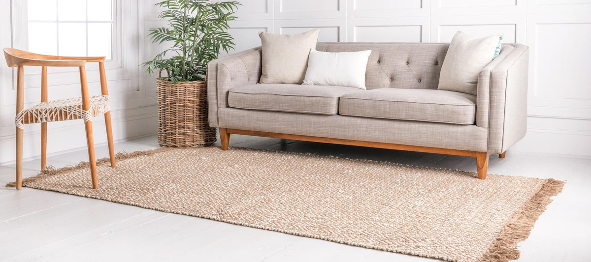 Woven Seaside Jute Collection Area Rug - Charleston Rectangle Natural  lifestyle 3