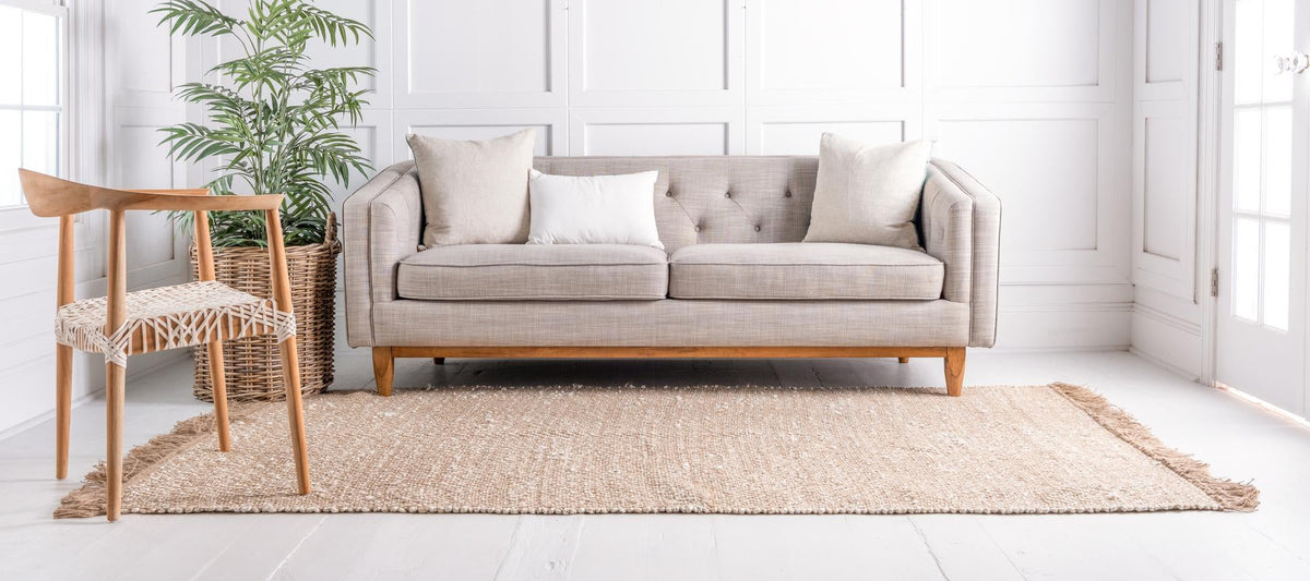 Woven Seaside Jute Collection Area Rug - Charleston Rectangle Natural  lifestyle 4
