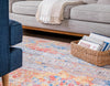 Seville Woven Collection Area Rug - Alcazar Rectangle Orange  lifestyle 18