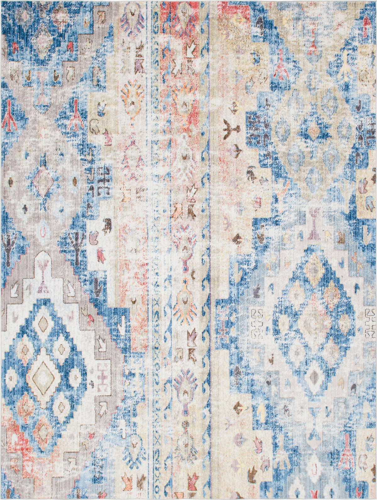 Seville Woven Collection Area Rug -  Triana Rectangle Light Blue  lifestyle 4