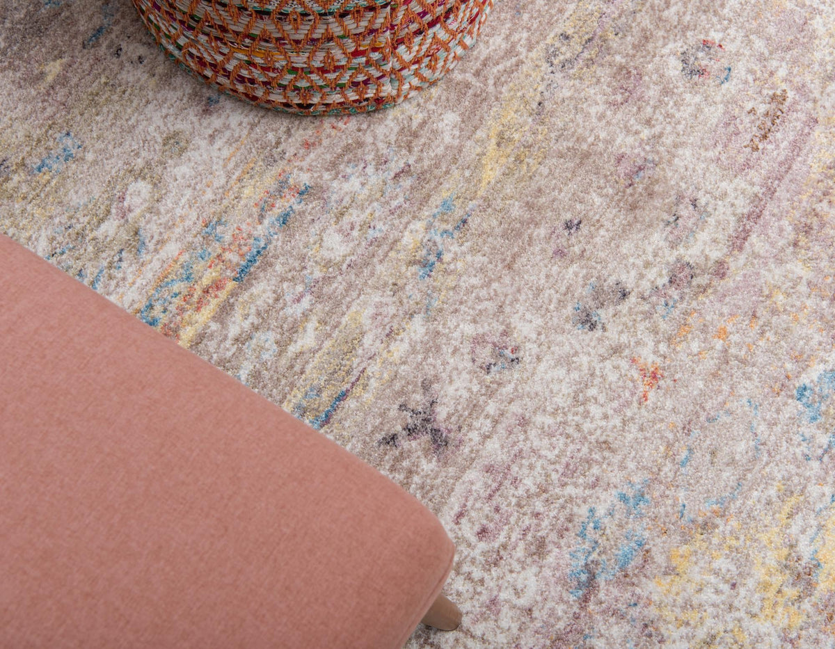 Seville Woven Collection Area Rug -  Triana Rectangle Cream  lifestyle 18
