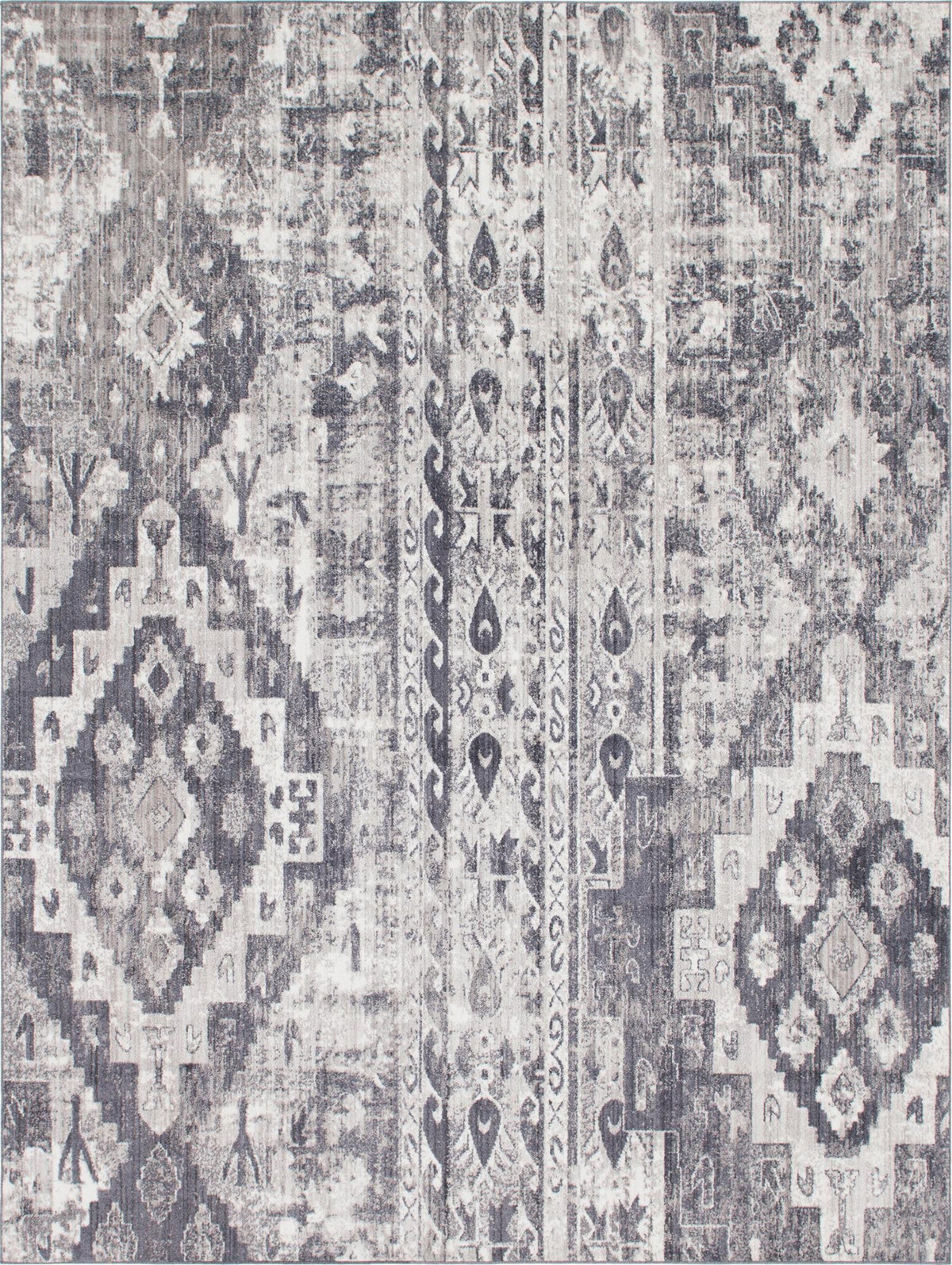 Seville Woven Collection Area Rug -  Triana Rectangle Gray  lifestyle 5