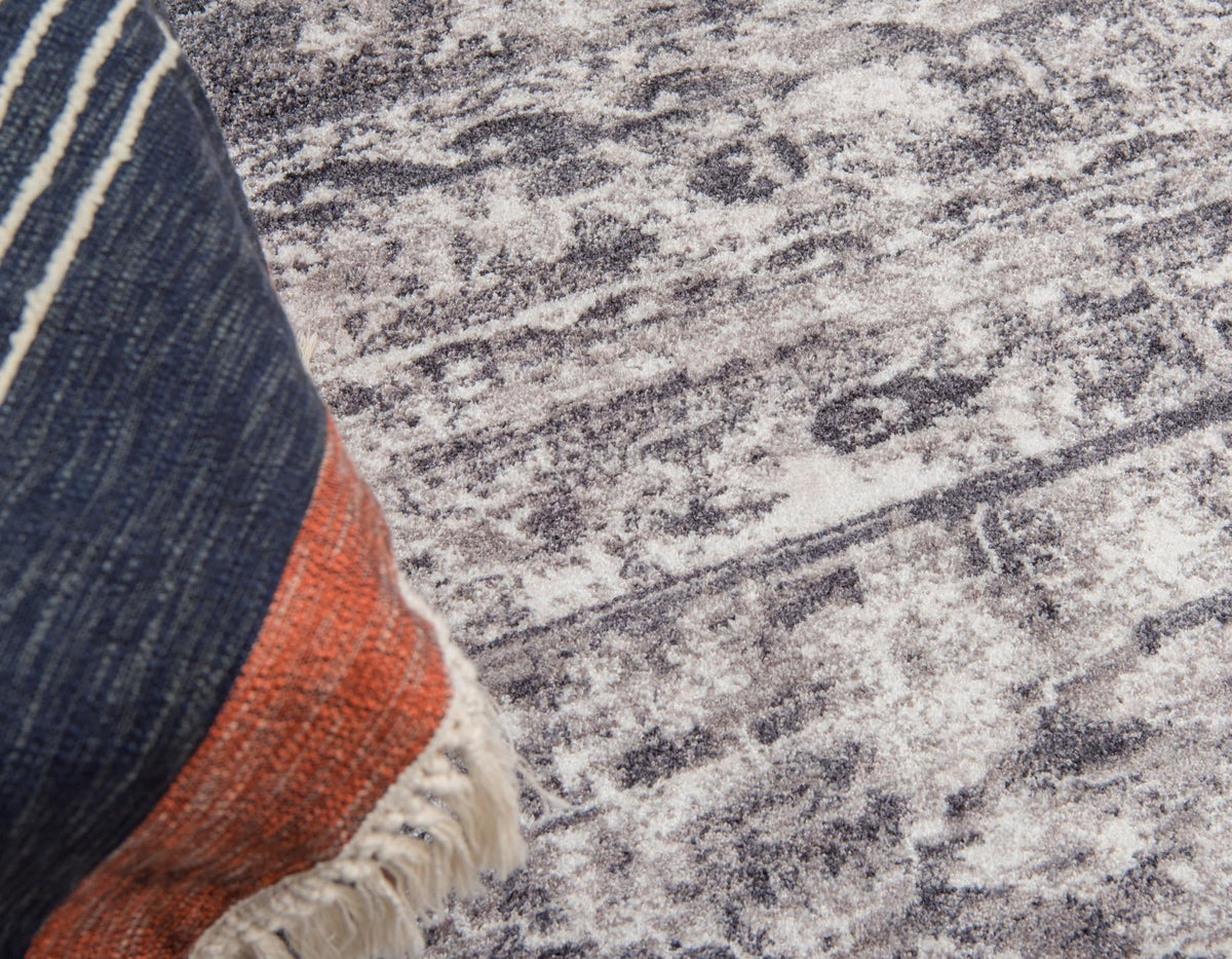 Seville Woven Collection Area Rug -  Triana Rectangle Gray  lifestyle 36