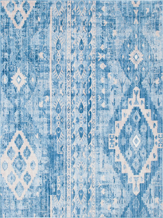Seville Woven Collection Area Rug -  Triana Rectangle Blue Main