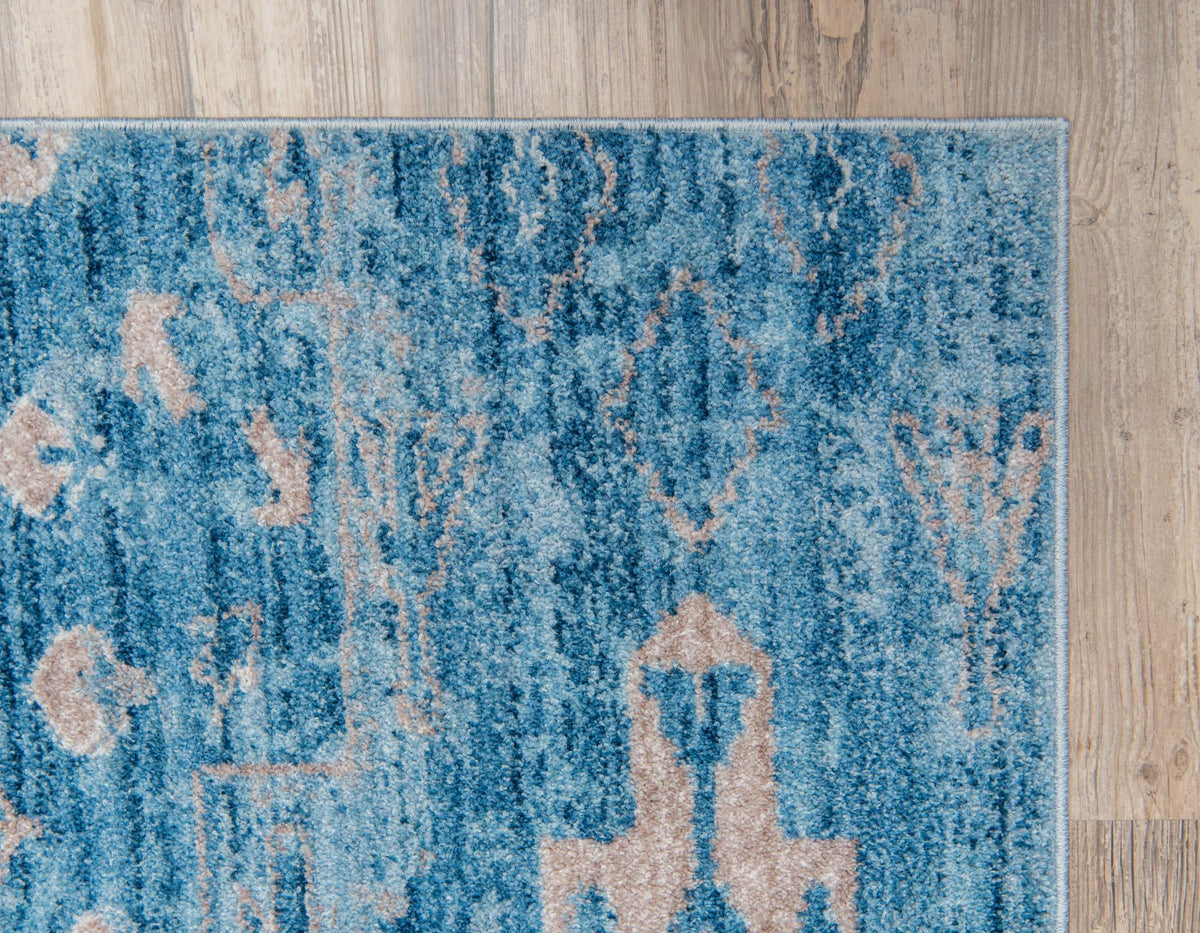 Seville Woven Collection Area Rug -  Triana Rectangle Blue  lifestyle 25