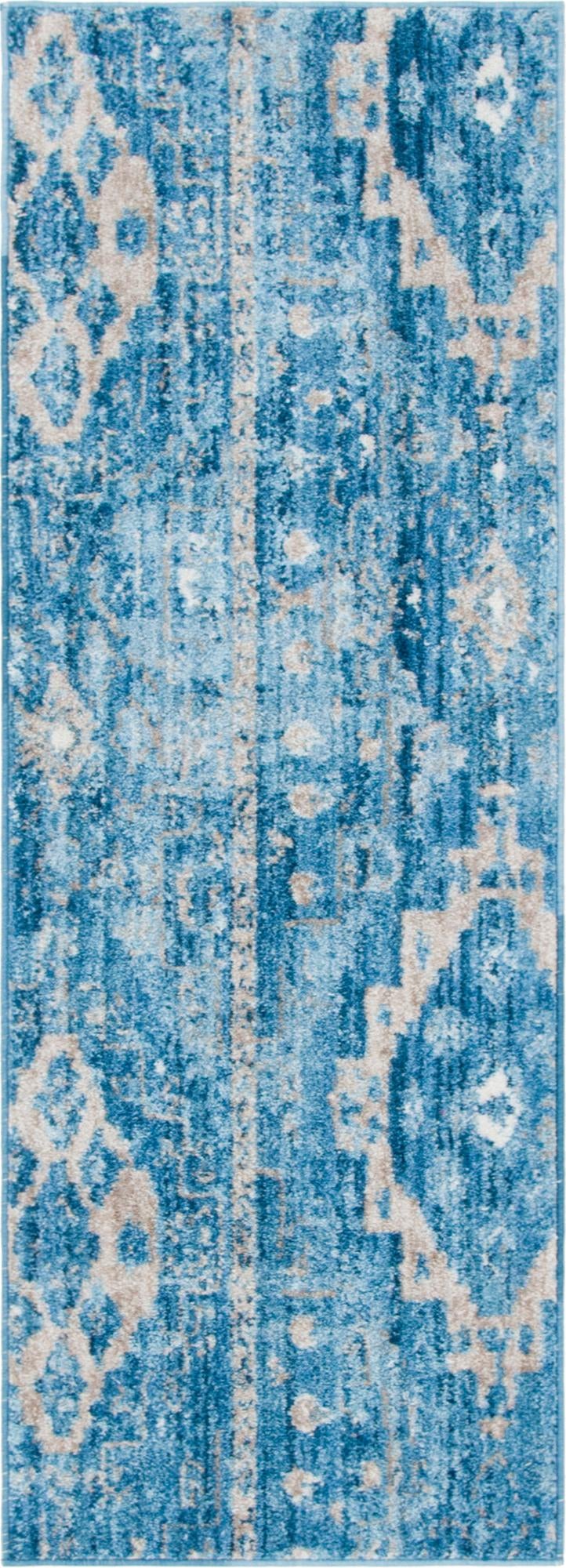 Seville Woven Collection Area Rug -  Triana Runner Blue  lifestyle 31
