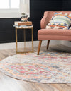 Seville Woven Collection Area Rug -  Triana Round Multi  lifestyle 45