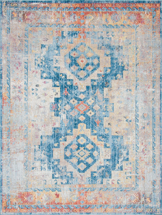 Seville Woven Collection Area Rug -  Arenal Rectangle Blue Main