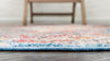 Bronx Loft Collection Area Rug - Perry Round Blue  lifestyle 50