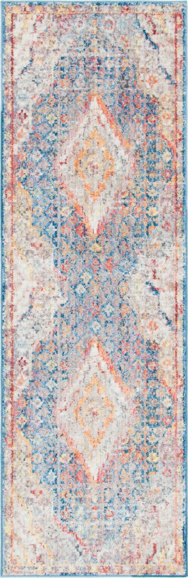 Bronx Loft Collection Area Rug - Perry Runner Blue  lifestyle 12