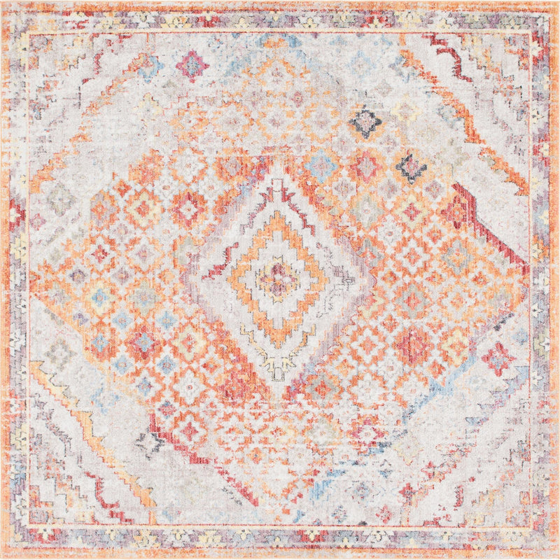Bronx Loft Collection Area Rug - Perry Square Orange  lifestyle 27