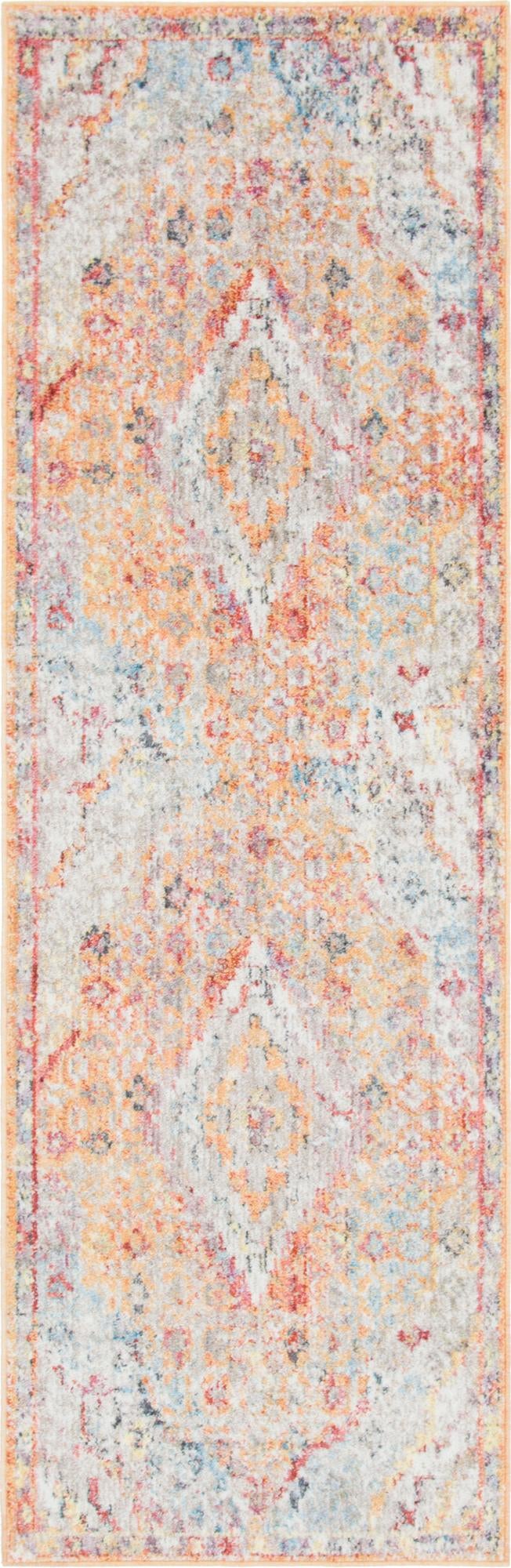 Bronx Loft Collection Area Rug - Perry Runner Orange  lifestyle 28