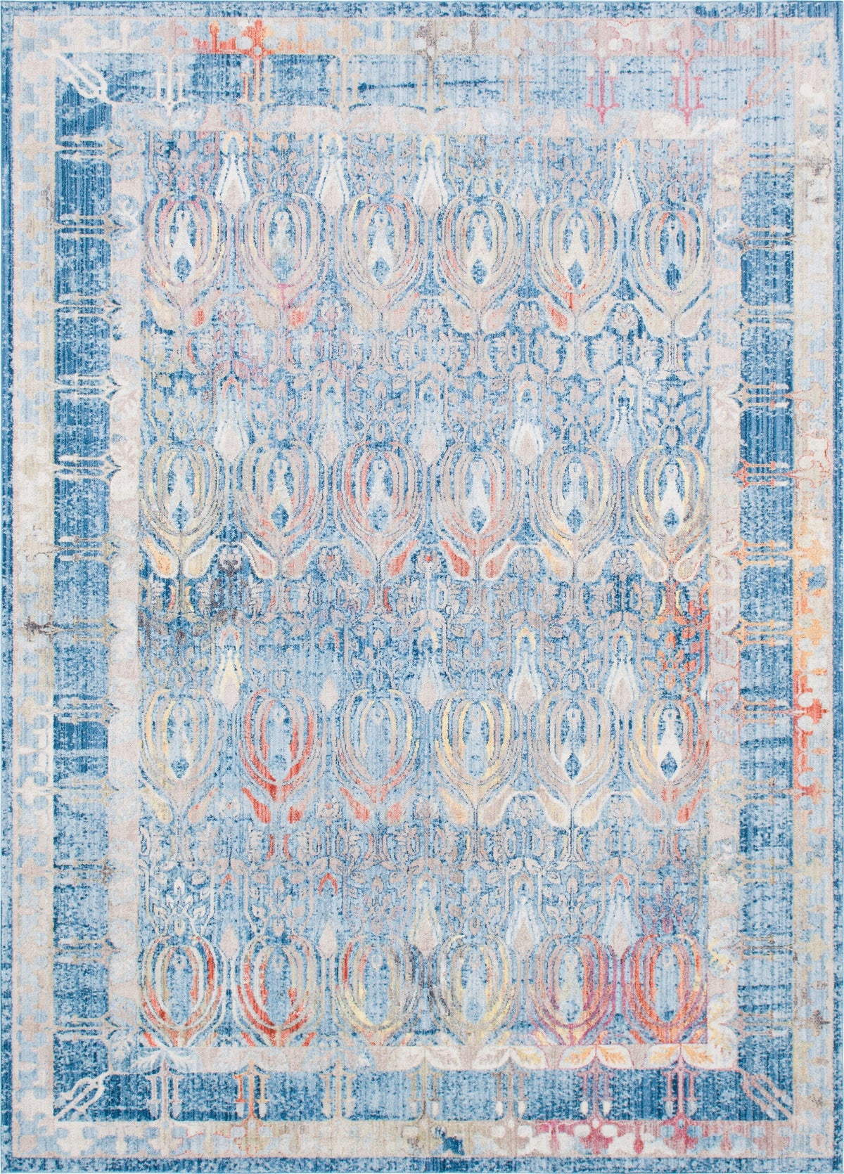 Bronx Loft Collection Area Rug -  Sedgwick Rectangle Blue  lifestyle 5
