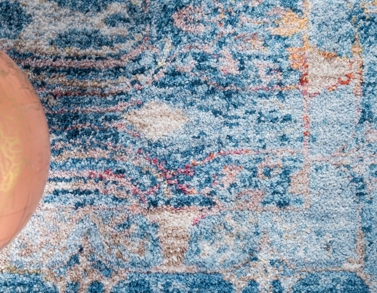Bronx Loft Collection Area Rug -  Sedgwick Rectangle Blue  lifestyle 22