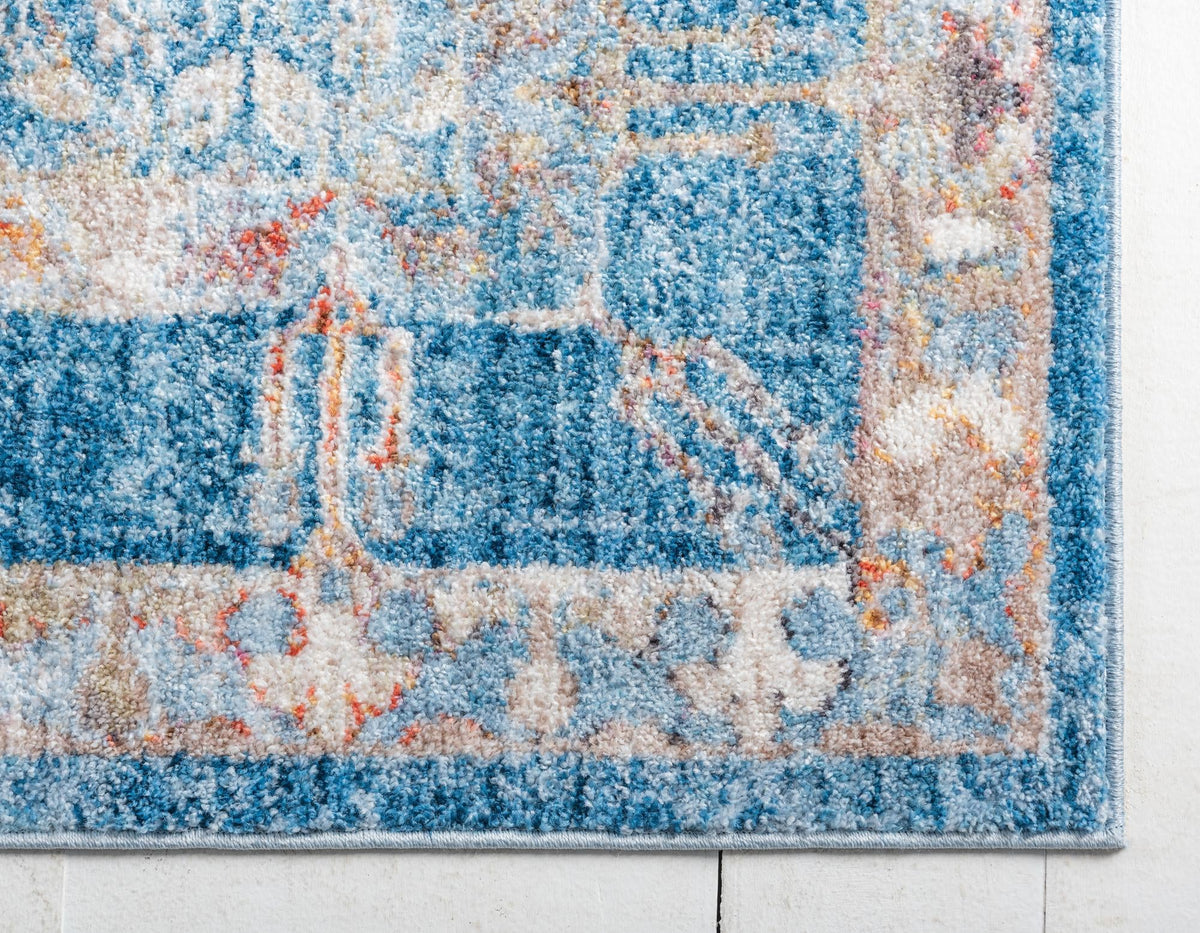 Bronx Loft Collection Area Rug -  Sedgwick Rectangle Blue  lifestyle 34