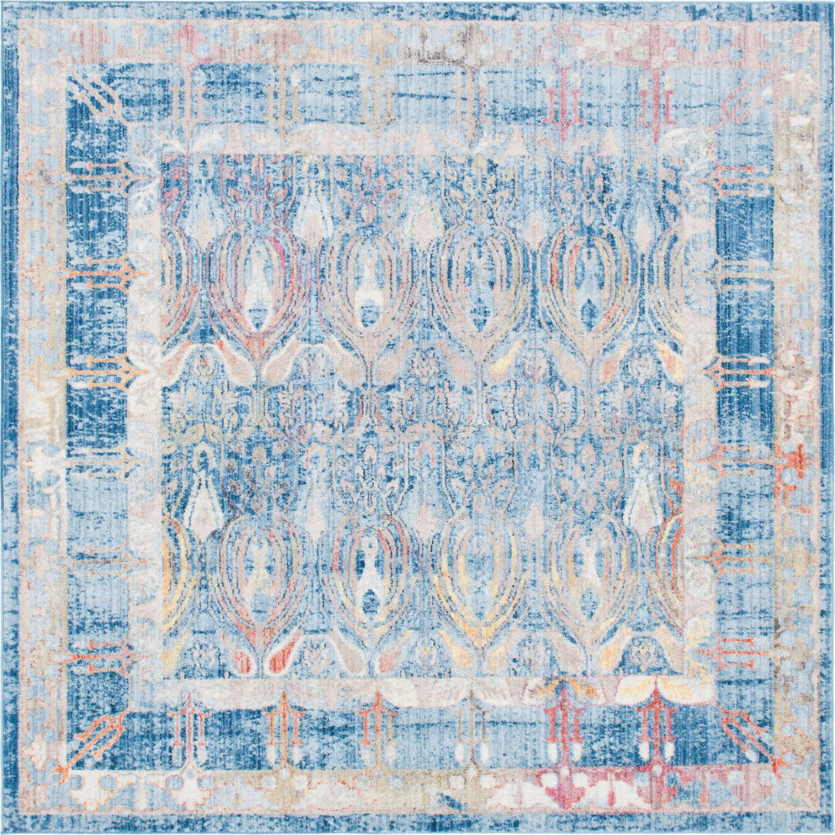 Bronx Loft Collection Area Rug -  Sedgwick Square Blue  lifestyle 62