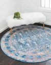 Bronx Loft Collection Area Rug -  Sedgwick Round Blue  lifestyle 65