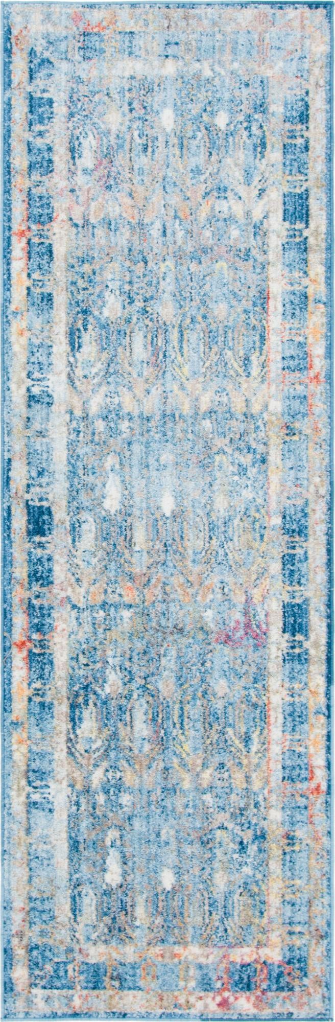 Bronx Loft Collection Area Rug -  Sedgwick Runner Blue  lifestyle 64