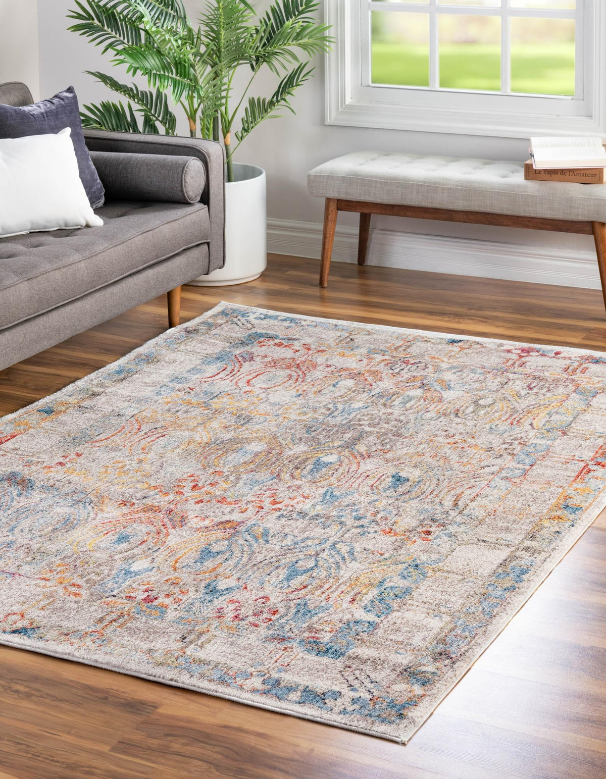 Bronx Loft Collection Area Rug -  Sedgwick Rectangle Multi  lifestyle 11
