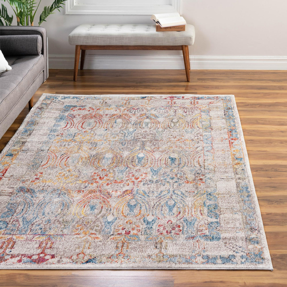 Bronx Loft Collection Area Rug -  Sedgwick Rectangle Multi  lifestyle 45