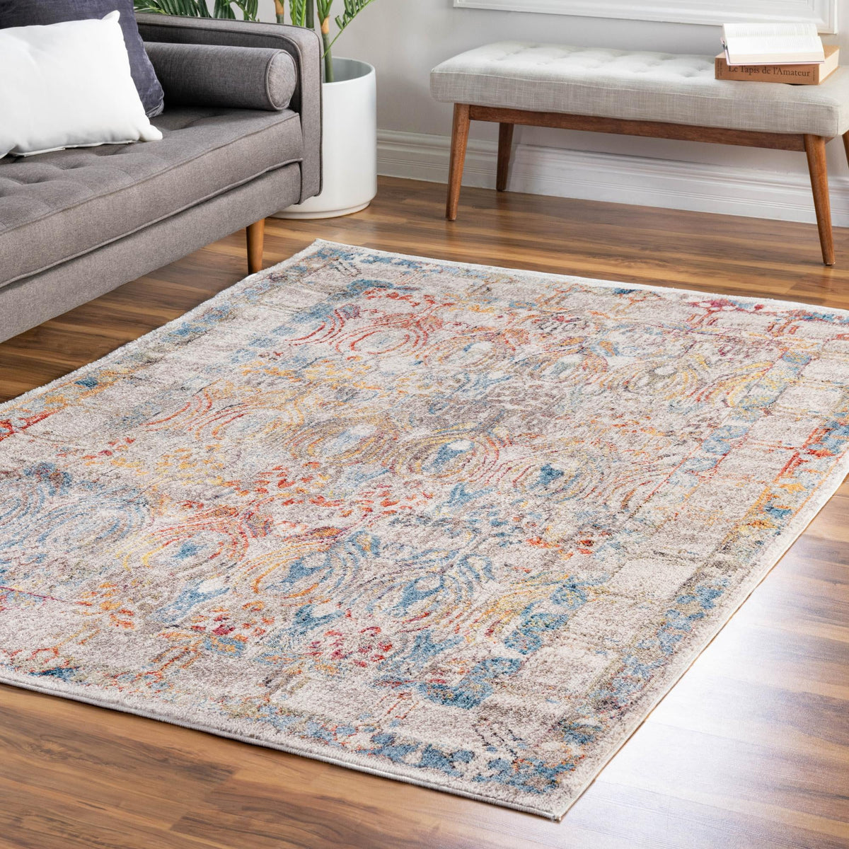 Bronx Loft Collection Area Rug -  Sedgwick Rectangle Multi  lifestyle 46