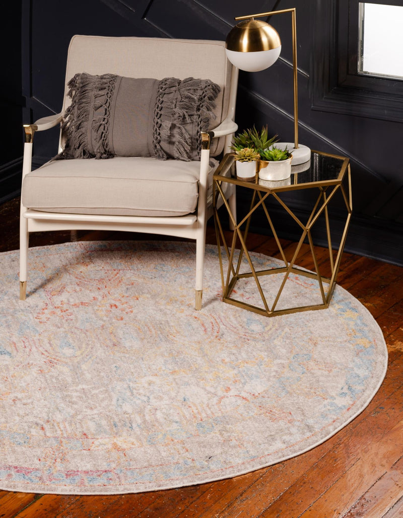 Bronx Loft Collection Area Rug -  Sedgwick Round Multi  lifestyle 67