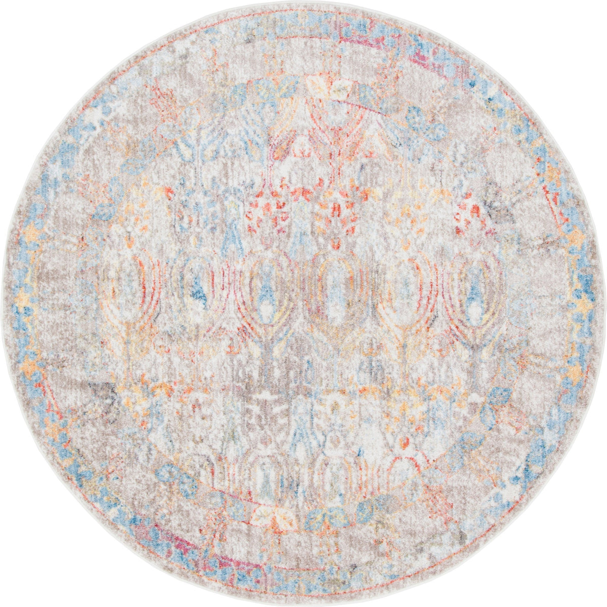 Bronx Loft Collection Area Rug -  Sedgwick Round Multi  lifestyle 65