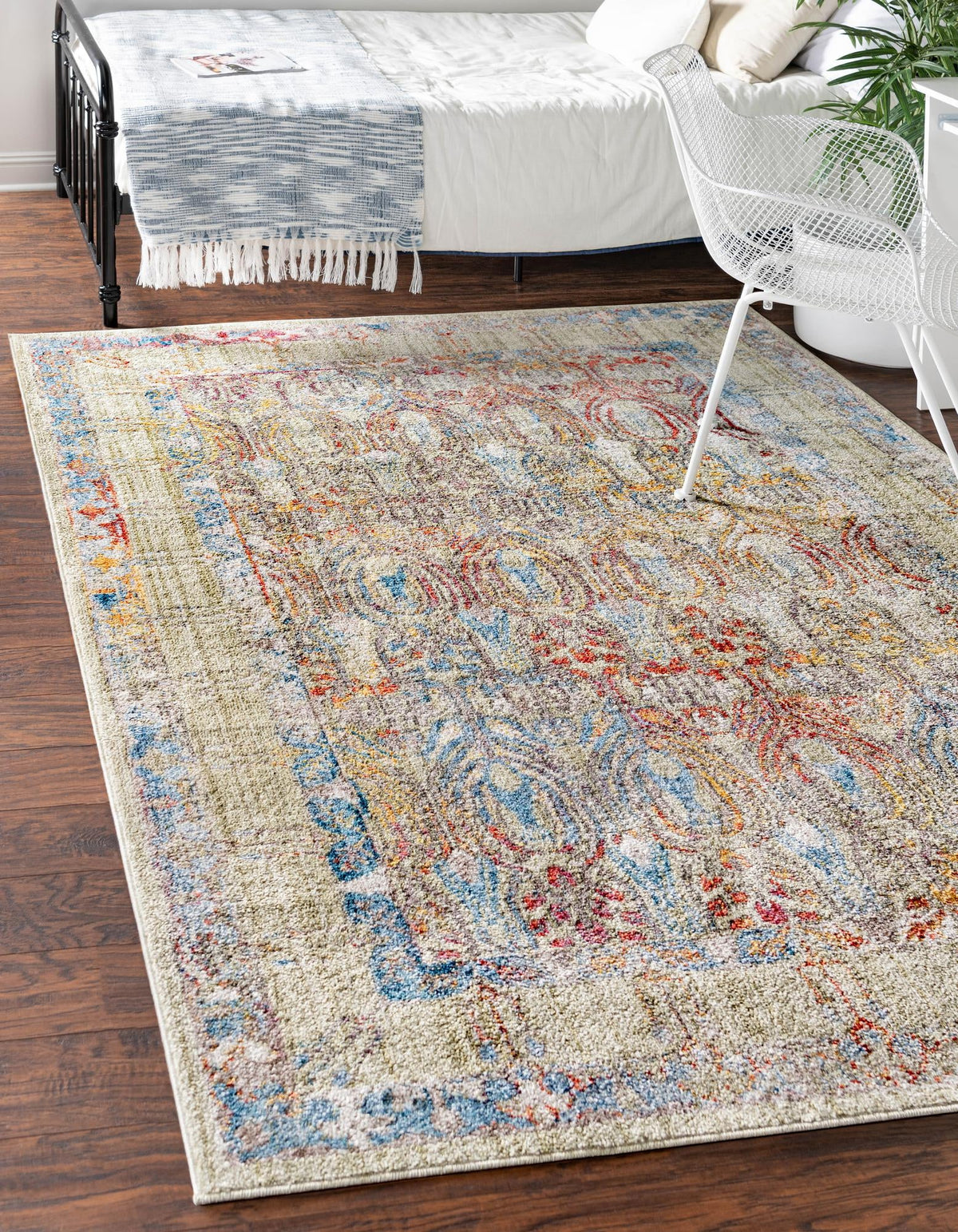 Bronx Loft Collection Area Rug -  Sedgwick Rectangle Light Green  lifestyle 8