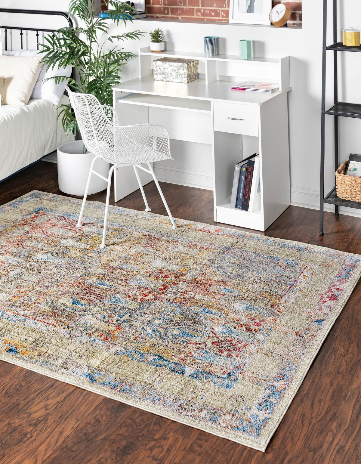 Bronx Loft Collection Area Rug -  Sedgwick Rectangle Light Green  lifestyle 12