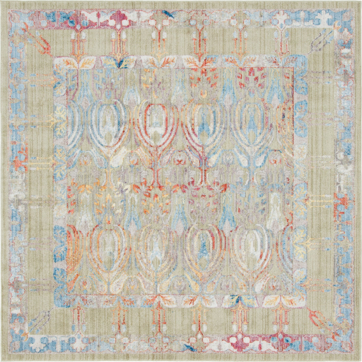 Bronx Loft Collection Area Rug -  Sedgwick Square Light Green  lifestyle 48