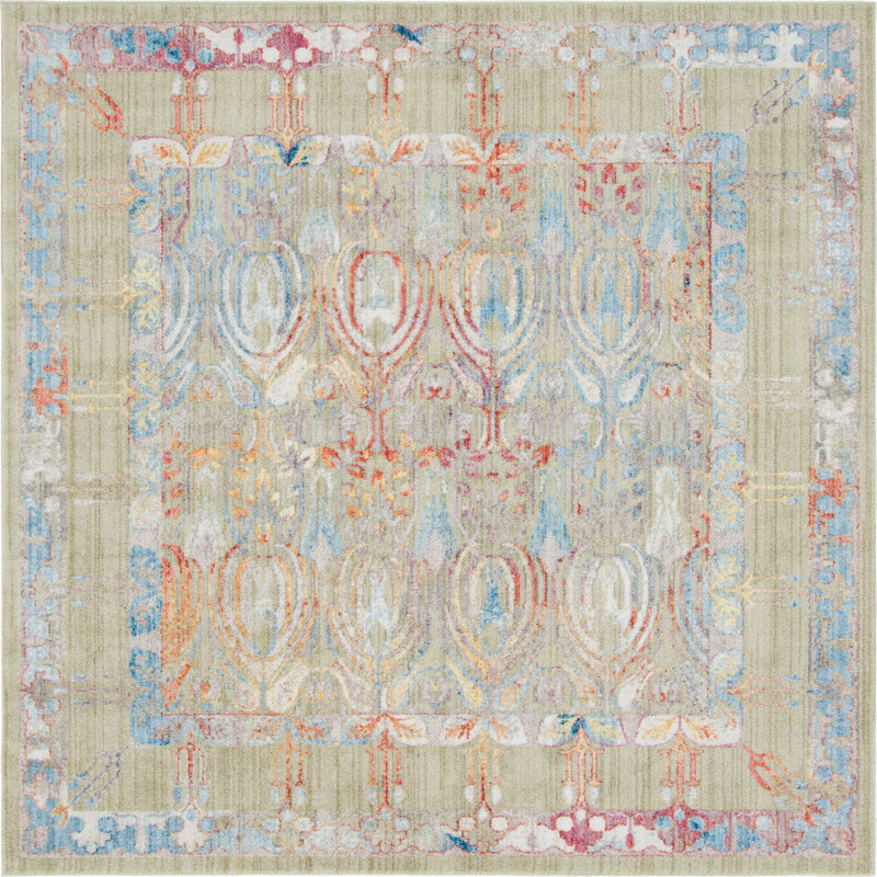 Bronx Loft Collection Area Rug -  Sedgwick Square Light Green  lifestyle 48