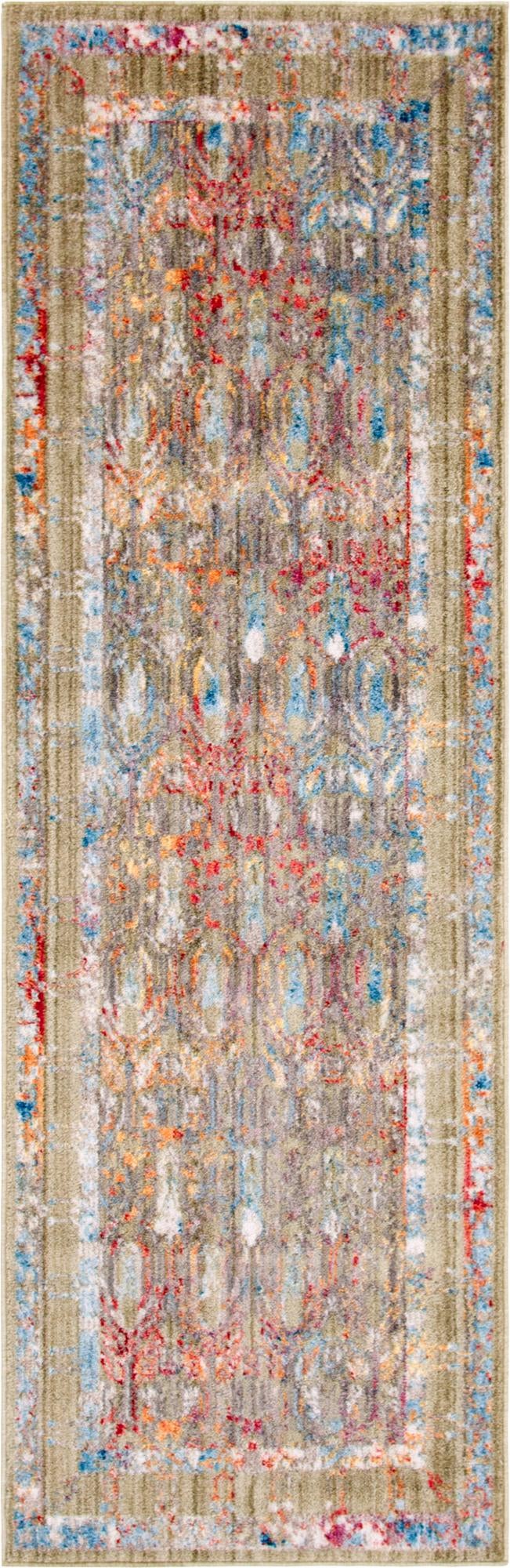 Bronx Loft Collection Area Rug -  Sedgwick Runner Light Green  lifestyle 67