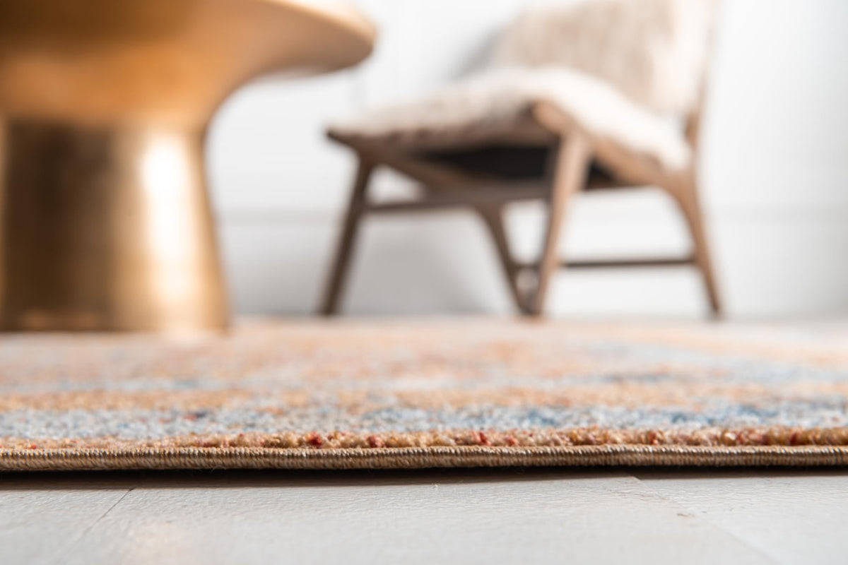 Bronx Loft Collection Area Rug -  Sedgwick Rectangle Orange  lifestyle 17