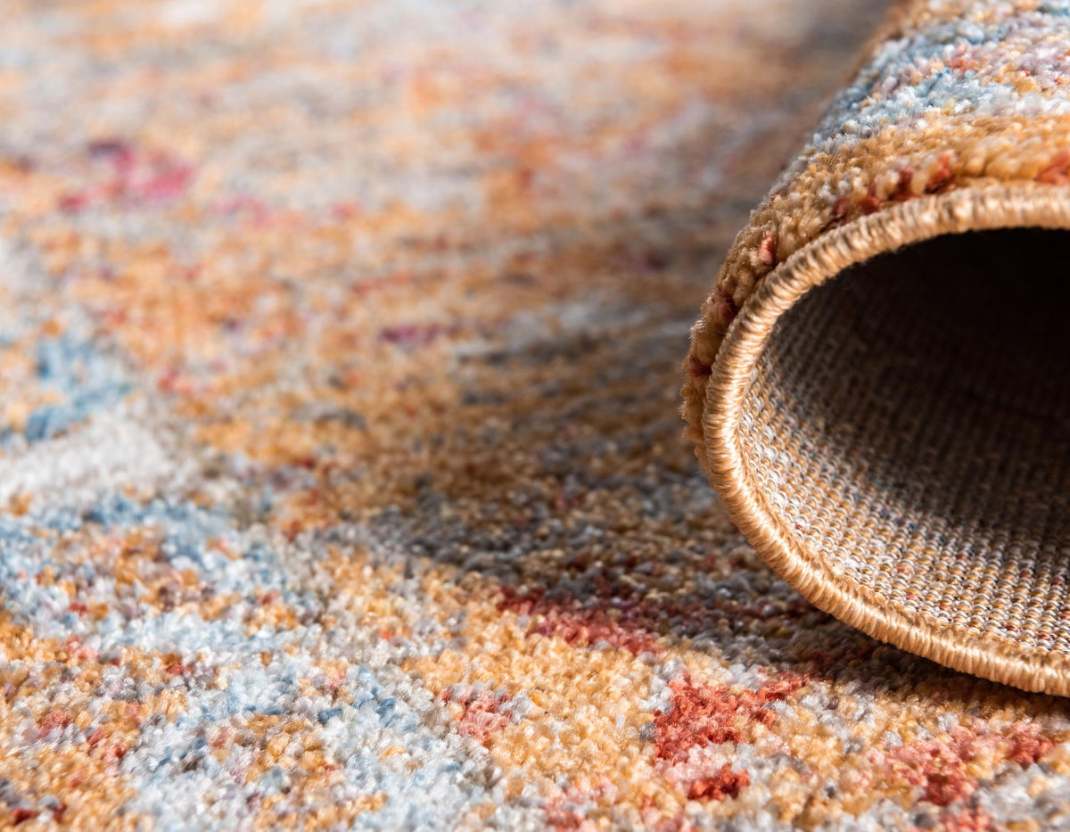 Bronx Loft Collection Area Rug -  Sedgwick Rectangle Orange  lifestyle 25