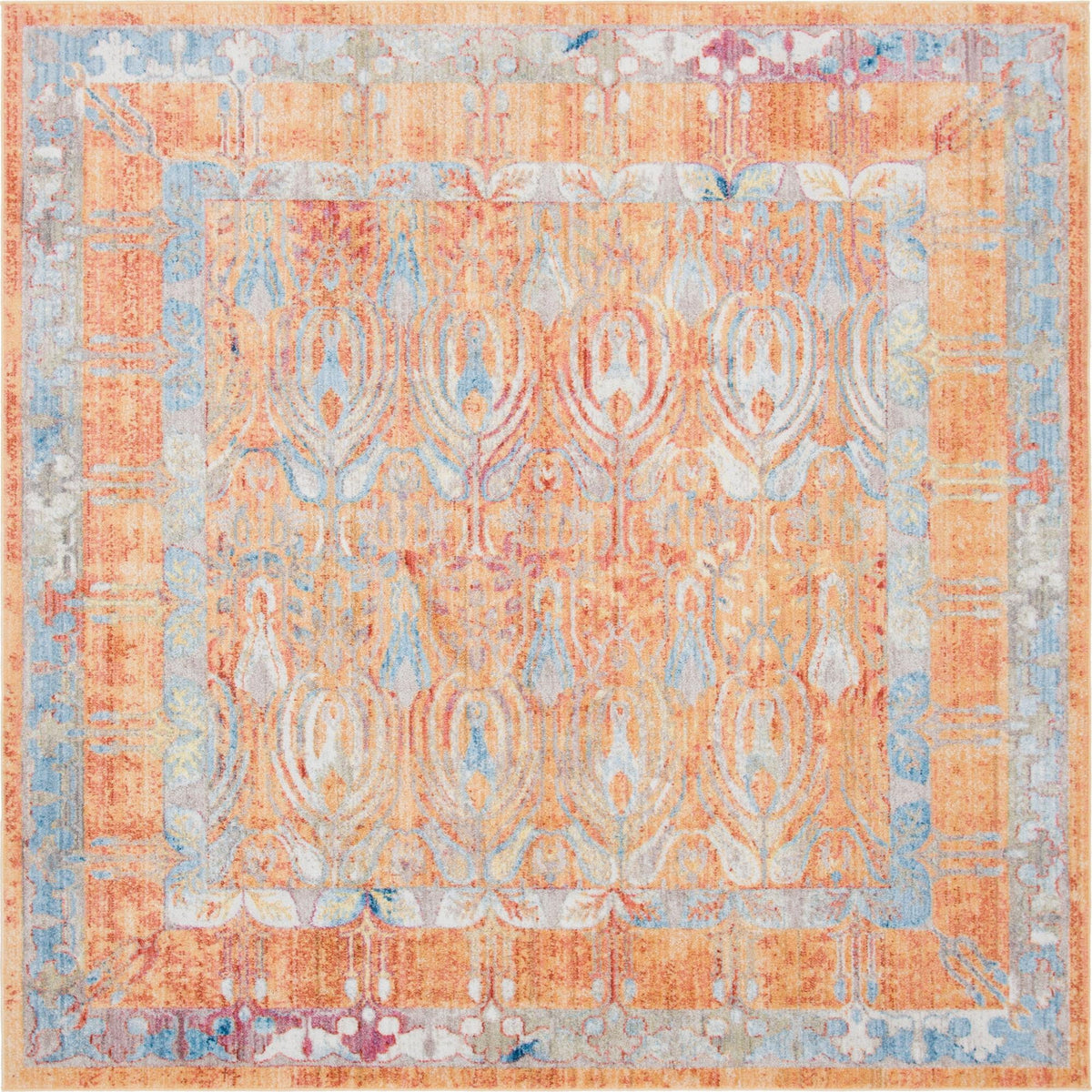 Bronx Loft Collection Area Rug -  Sedgwick Square Orange  lifestyle 68