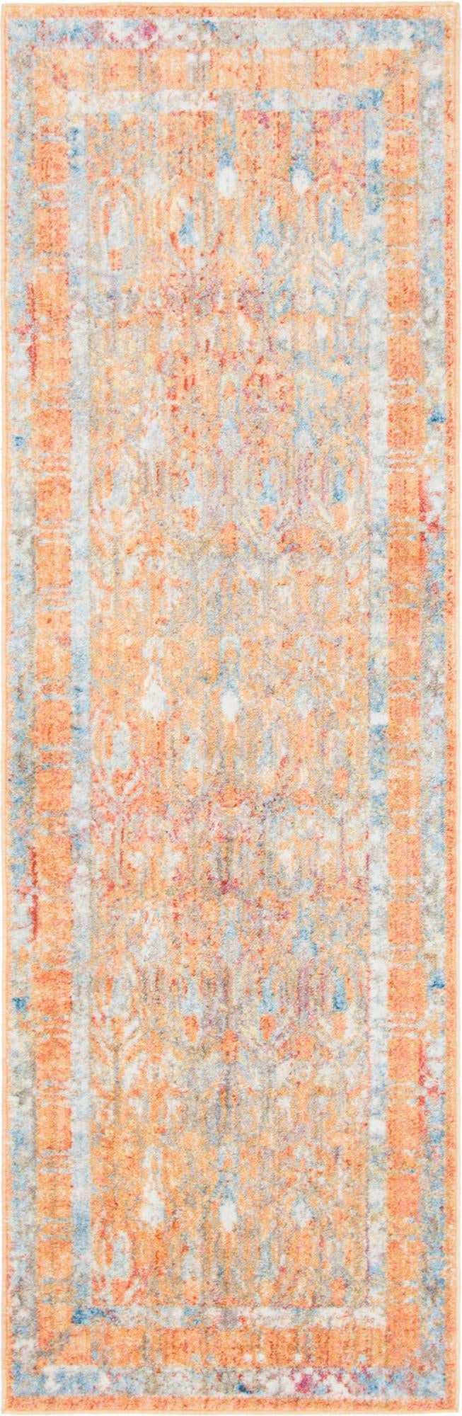Bronx Loft Collection Area Rug -  Sedgwick Runner Orange  lifestyle 70