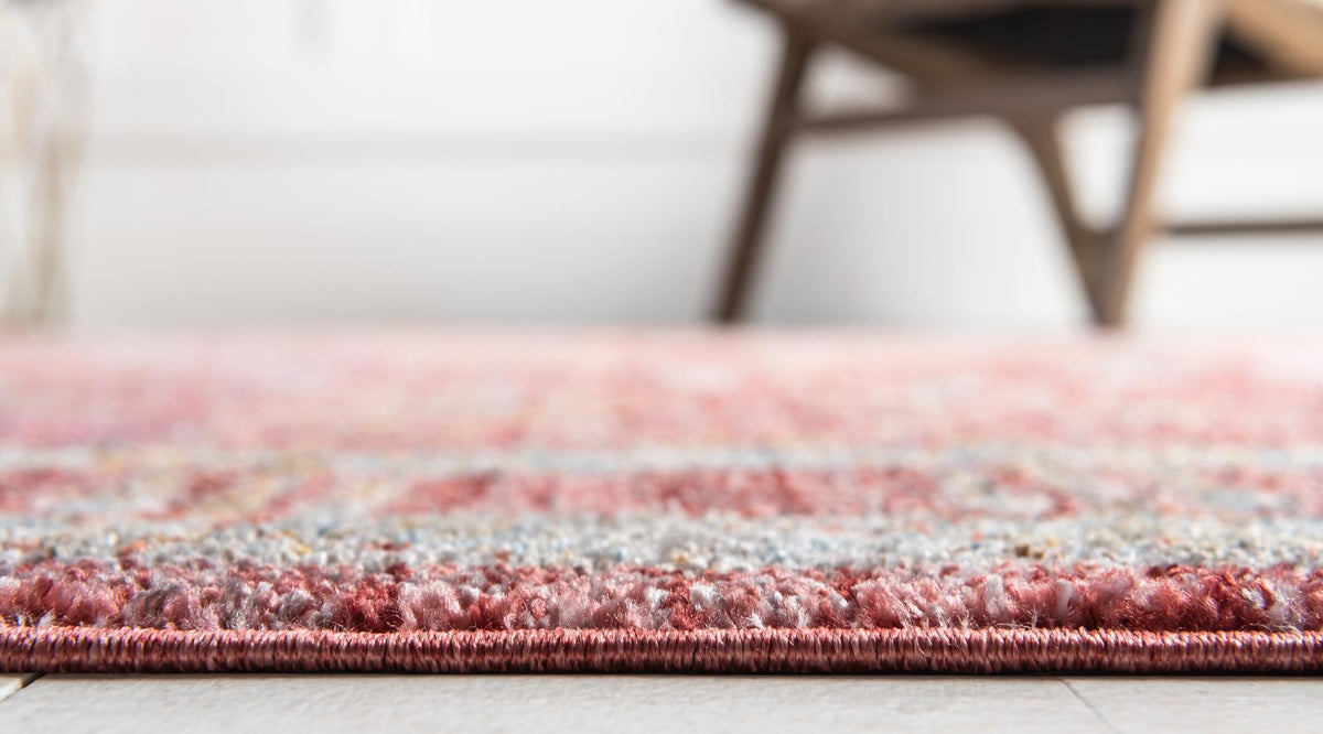 Bronx Loft Collection Area Rug -  Sedgwick Rectangle Red  lifestyle 25