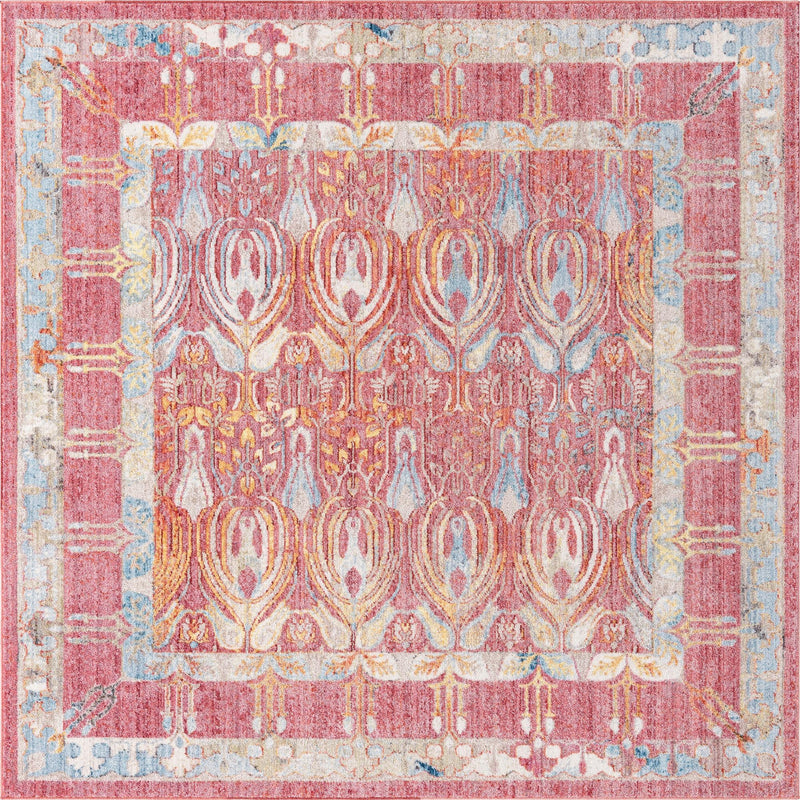 Bronx Loft Collection Area Rug -  Sedgwick Square Red  lifestyle 61