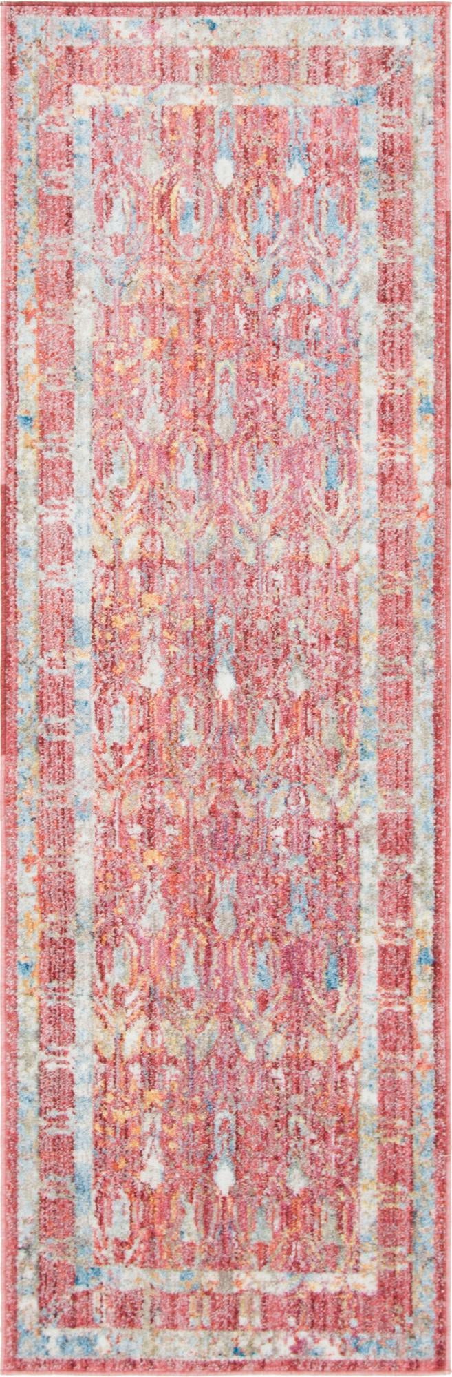 Bronx Loft Collection Area Rug -  Sedgwick Runner Red  lifestyle 71