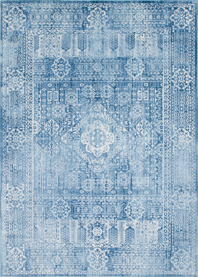 Bronx Loft Collection Area Rug -  Belmont Rectangle Blue  lifestyle 4