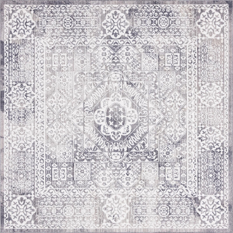 Bronx Loft Collection Area Rug -  Belmont Square Gray  lifestyle 50