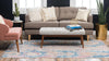 Seville Woven Collection Area Rug - Alcazar Rectangle Blue  lifestyle 18