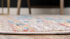 Seville Woven Collection Area Rug - Alcazar Round Blue  lifestyle 48