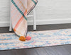 Seville Woven Collection Area Rug - Alcazar Runner Blue  lifestyle 76