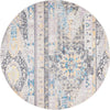 Seville Woven Collection Area Rug - Alcazar Round Light Brown  lifestyle 31