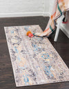 Seville Woven Collection Area Rug - Alcazar Runner Light Brown  lifestyle 62