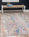 Seville Woven Collection Area Rug - Alcazar Rectangle Light Green  lifestyle 5