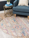 Seville Woven Collection Area Rug - Alcazar Round Light Green  lifestyle 63