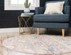 Seville Woven Collection Area Rug - Alcazar Round Light Green  lifestyle 80